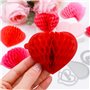 OTCRAFT Lot de 8 blocs de papier alvéolé et matrices de découpe Love avec aimants blancs pour loisirs créatifs 3D et cartes pop-