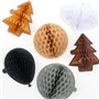 OTCRAFT Lot de 9 blocs de papier nid d'abeille et matrices de découpe rondes avec aimants blancs pour loisirs créatifs 3D et car