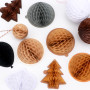 OTCRAFT Lot de 9 blocs de papier nid d'abeille et matrices de découpe rondes avec aimants blancs pour loisirs créatifs 3D et car