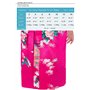 Dolamen Kimono Robe Filles, Filles Enfant Garçon Chemises de Nuit Paon et Fleurs, Robe Peignoir en Satin Pyjamas Natation Annive