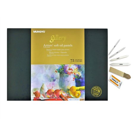 Mungyo Gallery MOPV-72 Lot de 72 pastels à l'huile douce avec tortillon
