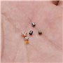 750 Pièces Perles a Ecraser,Perle a Ecraser Fermoir en Laiton,Ensembles de Perles a Sertir Intercalaire pour Colliers Bracelet F
