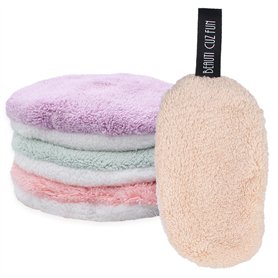 4 Pcs Coton demaquillant lavable