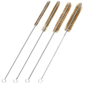 Lot de 4 brosses à tube en laiton
