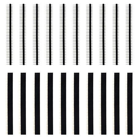 20 Pièces 40 Broches Connecteur Mâle et Femelle