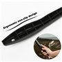 1PC Brosse De Nettoyage De Pare,Avec 4 Tampons en Microfibre Réutilisables,Nettoyeur Vitre Voiture Nettoyant à Manche Télescopiq