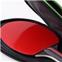 JJHXM 1 Pièces Housse Raquette ping Pong,avec Compartiment pour balles,Pochette Raquette ping Pong avec Fermeture éclair,Housse 