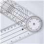 1 Pièce Goniomètre avec 1 Pièce Ruban Couture 1.5m,Ruban Couture,Ruban À Mesurer Rétractable Mètre Couture,Règle D'angle Orthopé