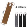 Pendentif en Feutre avec Anneau en Acier Inoxydable Porte-Clés 4 Couleurs