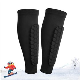 ARTGUTS 1 paire de boucliers de ski Frost Armours - Multi Sport - Protection Shinbang Protector 2.0 - Élastique respirant - Prot