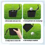 ARTGUTS Sac de nettoyage de club de golf et de balle de golf, pochette de nettoyage étanche pour balle de golf, sac mat portable
