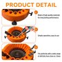 pour meuleuse et meuleuse d'angle 125 mm (orange)
