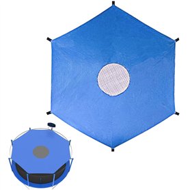 ARTGUTS Housse de protection solaire pour trampoline - Bleu - Diamètre : 244 cm - Pour trampoline à 6 barres - Protection solair