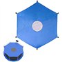 ARTGUTS Housse de protection solaire pour trampoline - Bleu - Diamètre : 244 cm - Pour trampoline à 6 barres - Protection solair