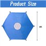 ARTGUTS Housse de protection solaire pour trampoline - Bleu - Diamètre : 244 cm - Pour trampoline à 6 barres - Protection solair