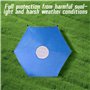 ARTGUTS Housse de protection solaire pour trampoline - Bleu - Diamètre : 244 cm - Pour trampoline à 6 barres - Protection solair