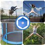 ARTGUTS Housse de protection solaire pour trampoline - Bleu - Diamètre : 244 cm - Pour trampoline à 6 barres - Protection solair