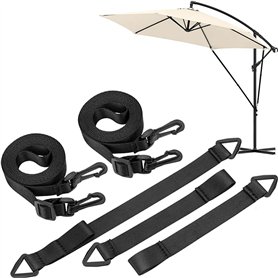 ARTGUTS Lot de 5 pare-vent pour parasol déporté avec mousquetons