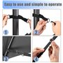 ARTGUTS Lot de 5 pare-vent pour parasol déporté avec mousquetons, sangles de parasol réglables, sécurité pour parasol, utilisati