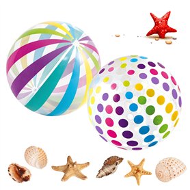 ARTGUTS Lot de 2 ballons gonflables arc-en-ciel de 40 cm - Idéal pour la piscine