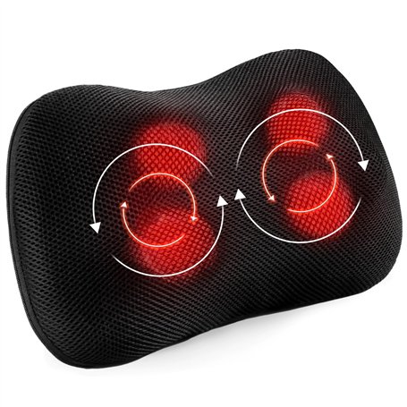 Coussin de Massage Shiatsu cou Épaule dos Masseur Électrique avec Fonction de Chauffage et Masseur de Pétrissage des Tissus Rota