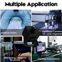 ELP Caméra USB 48MP Webcam 8K Caméra USB 6000P avec Objectif fisheye Grand Angle 200 degrés PC Lightburn pour graveur Laser Plug