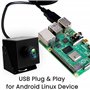 ELP Caméra USB 48MP Webcam 8K Caméra USB 6000P avec Objectif fisheye Grand Angle 200 degrés PC Lightburn pour graveur Laser Plug