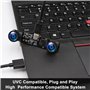 ELP Caméra USB 60 fps - Synchronisation 4 MP - Double Objectif - Caméra USB avec Objectif de 120 degrés sans Distorsion - Caméra
