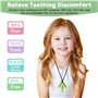 CLDY Collier a macher enfant tdah, collier anti stress enfant, Lot de 5 colliers sensoriels à mâcher pour enfants autistes, TDAH