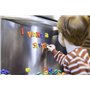 Autocollants de Letter Coloré Alphabet Stickers Autocollants Magnétiques Nombres Aimant De RéfrigérateurÉducatif Magnets pour En