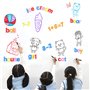 Autocollants de Letter Coloré Alphabet Stickers Autocollants Magnétiques Nombres Aimant De RéfrigérateurÉducatif Magnets pour En