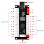 Hikig Kit Arcade DIY 2 Joueurs 2x encodeur USB Zero Delay + 2x Joystick + 20 boutons LED Arcade - Couleur rouge et bleue