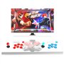 Hikig Kit Arcade DIY 2 Joueurs 2x encodeur USB Zero Delay + 2x Joystick + 20 boutons LED Arcade - Couleur rouge et bleue