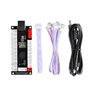 Hikig Kit Arcade DIY 2 Joueurs 2x encodeur USB Zero Delay + 2x Joystick + 20 boutons LED Arcade - Couleur rouge et bleue