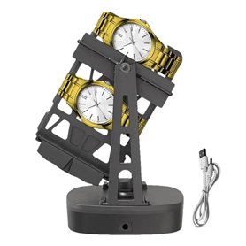 FiTspi Remontoir automatique à bascule pour montre mécanique - Ornements professionnels alimentés par USB
