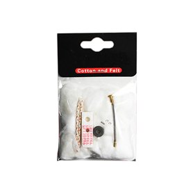 FiTspi Lot de 6 mèches de rechange universelles en feutre de coton pour briquet à essence Zippo Kérosène