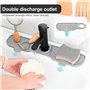 xiruiubao Tapis Robinet Silicone, Patchwork Plateau Anti-Gouttes pour Poignée de Robinet pour Protéger Plans de Travail de Salle