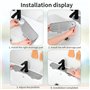 xiruiubao Tapis Robinet Silicone, Patchwork Plateau Anti-Gouttes pour Poignée de Robinet pour Protéger Plans de Travail de Salle