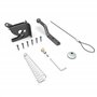 Verrou de Portail Verrouillage automatique, Serrure Métal à Boulon, Loquet Acier à Gravité Clôture Jardin,Noir, avec 6 vis, pour