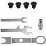 Beyondlife Riveteuse à air comprimé Kit de Riveteuse Pneumatique Pistolet à Rivets avec 5 Embouts Buccaux 2,4 mm, 3,2 mm, 4,0 mm