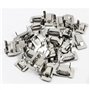 Beyondlife 100pcs 3/4" (19mm) Largeur Boucles d'oreilles Joint d'aile de Collier de Serrage pour Cerclage en Acier Inoxydable, A