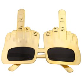HZAOPZE 1 pcs Lunettes De Doigt du Milieu Lunettes Drôles Créatives Lunettes De Soleil De Fête De Nouveauté Doigt du Milieu F-u-