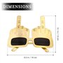 HZAOPZE 1 pcs Lunettes De Doigt du Milieu Lunettes Drôles Créatives Lunettes De Soleil De Fête De Nouveauté Doigt du Milieu F-u-