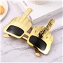 HZAOPZE 1 pcs Lunettes De Doigt du Milieu Lunettes Drôles Créatives Lunettes De Soleil De Fête De Nouveauté Doigt du Milieu F-u-