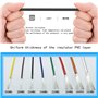 30AWG Kit de fils électriques de silicone de 8 couleurs, fil toronné en cuivre étamé, Câblage pour l’électronique de bricolage, 