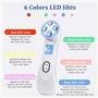 SHENGMI Appareil Massage Visage Anti Rides,6 en 1 LED Appareil de Beauté,Masseur Facial Double Menton de Beauté Electrique avec 