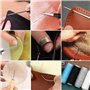 YZROHYI Kit de Couture pour Cuir Trousse,Nécessaire de Couture Voyage,Fil et Aiguilles Couture Coffret avec 49 Accessoires de Co