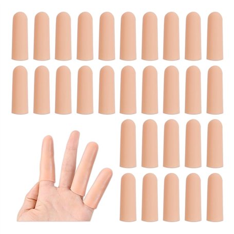 YZROHYI 30 PCS Doigtier Silicone pour Doigt