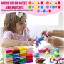 YZROHYI 36 Couleurs Pate Autodurcissante Enfant,Argile Autodurcissante Couleur,Modeling Air Dry Clay Kids,Pate a Modeler Durciss