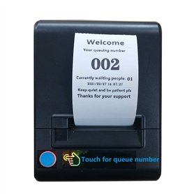Lengon Système thermique 58 mm pour impression de tickets - Système d'appel de numéro de file d'attente - Distributeur de ticket